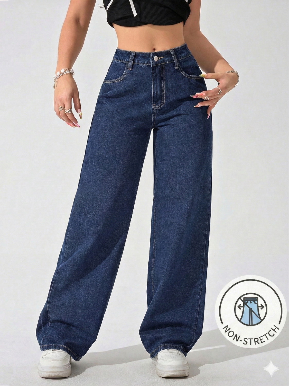 Image of Zuya Women Regular High Rise Blue Jeans
