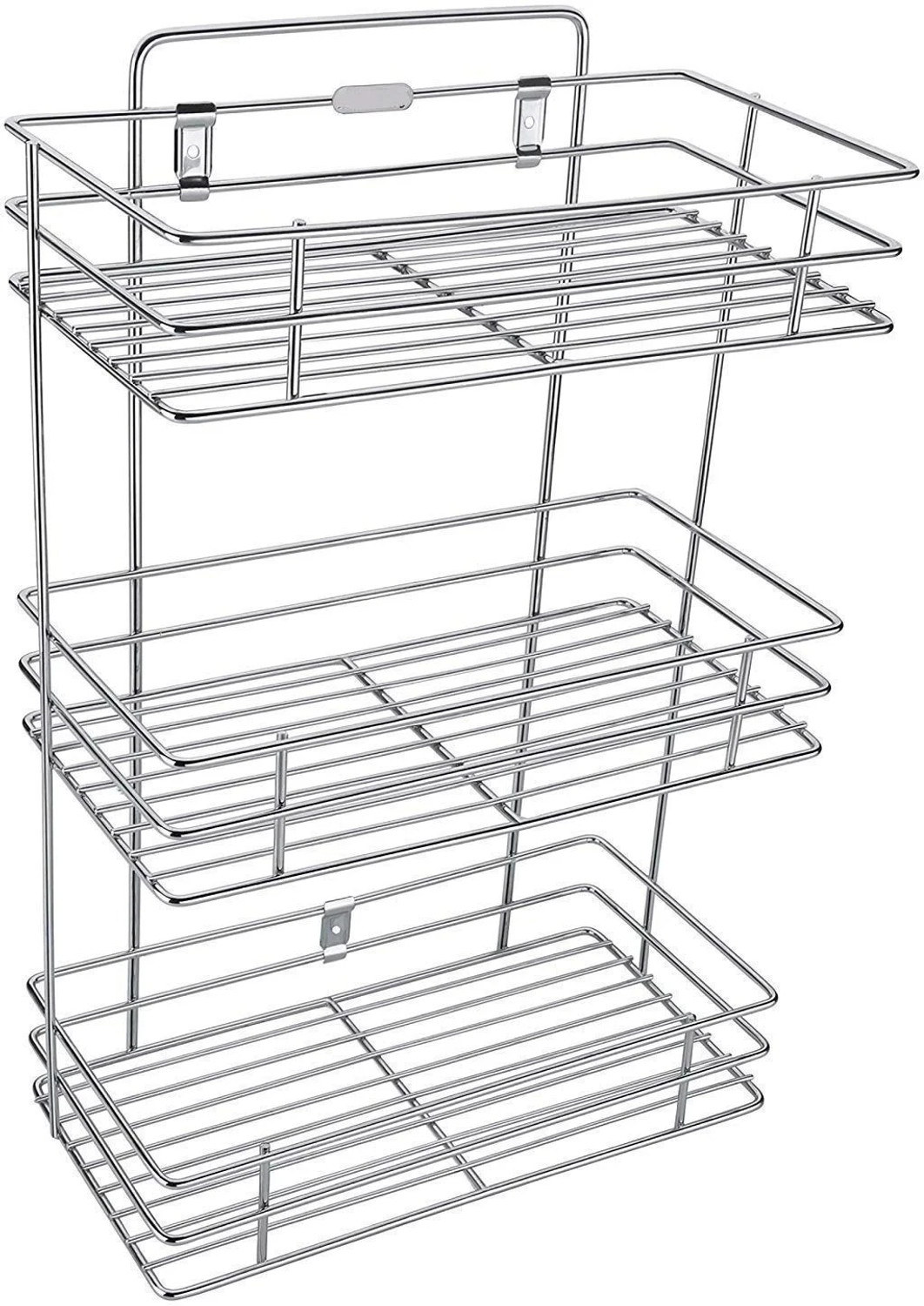 Kombuis Kitchenware Utensil Kitchen Rack Steel 3 Layer Wall Mount Stai