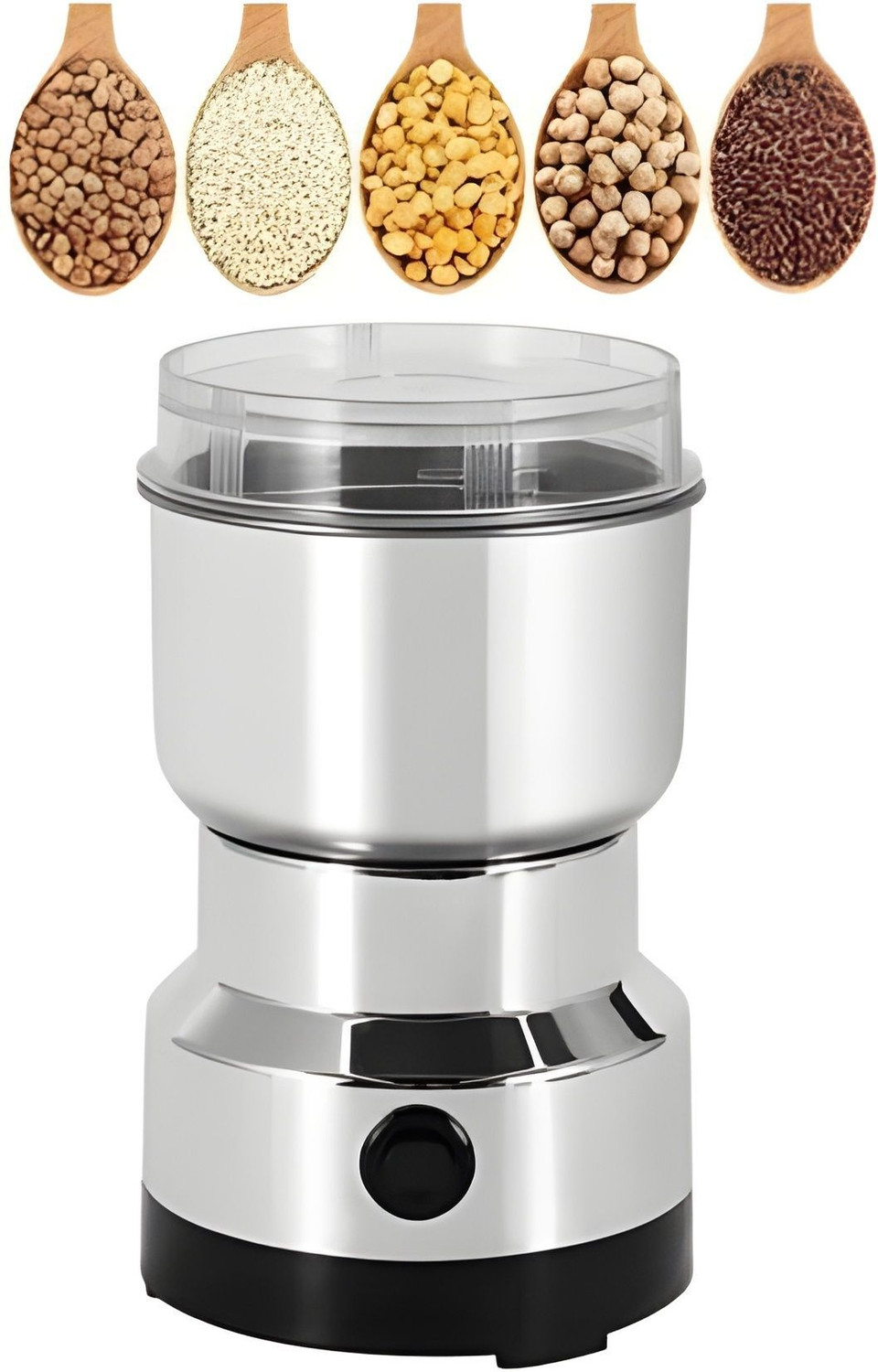 Image of JayGopalTrendz Grinder 350 W Mixer Grinder (Electric Grinder With Coffee & Nuts Grains Bean Grinder Juicer Mixer GrinderU398 | 1 Jar | Silver)