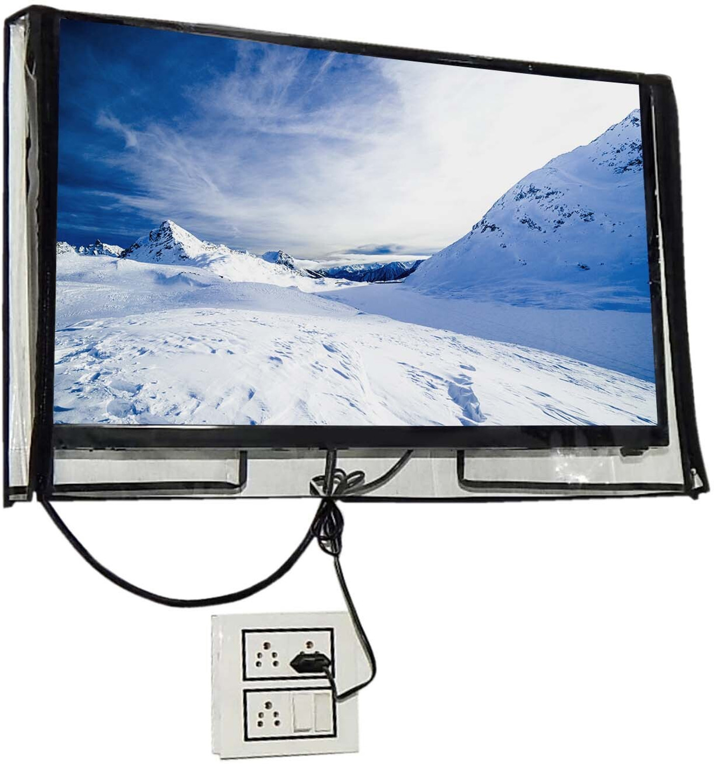 Image of GREAT FASHION 2 layer dust proof smart LED LCD TV cover for 50 inch 50 inch LED /LCD TV - GF P029 LED50 BA006 (Multicolor)