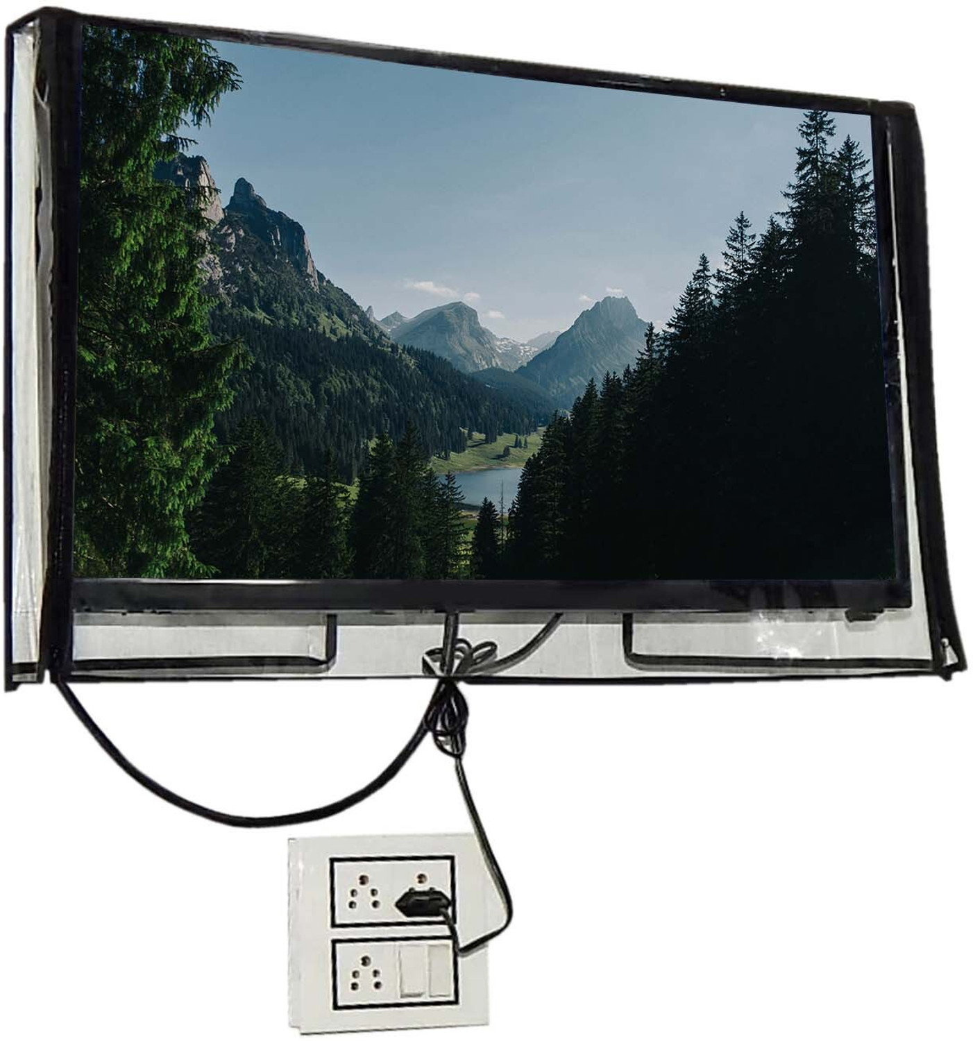 Image of GREAT FASHION 2 layer dust proof smart LED LCD TV cover for 50 inch 50 inch LED /LCD TV - GF P029 LED50 BA006 (Multicolor)
