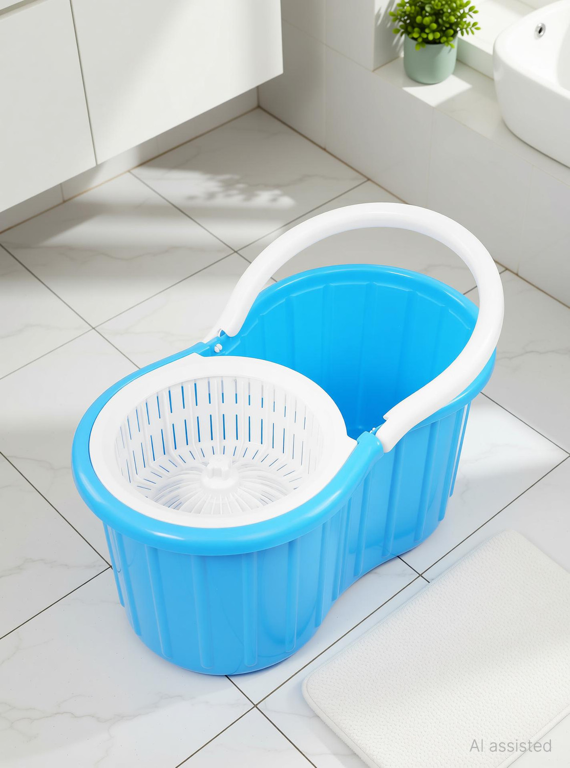 Image of JSN PLASTIC BLU BUCKET ONLY Mop Set (Blue)