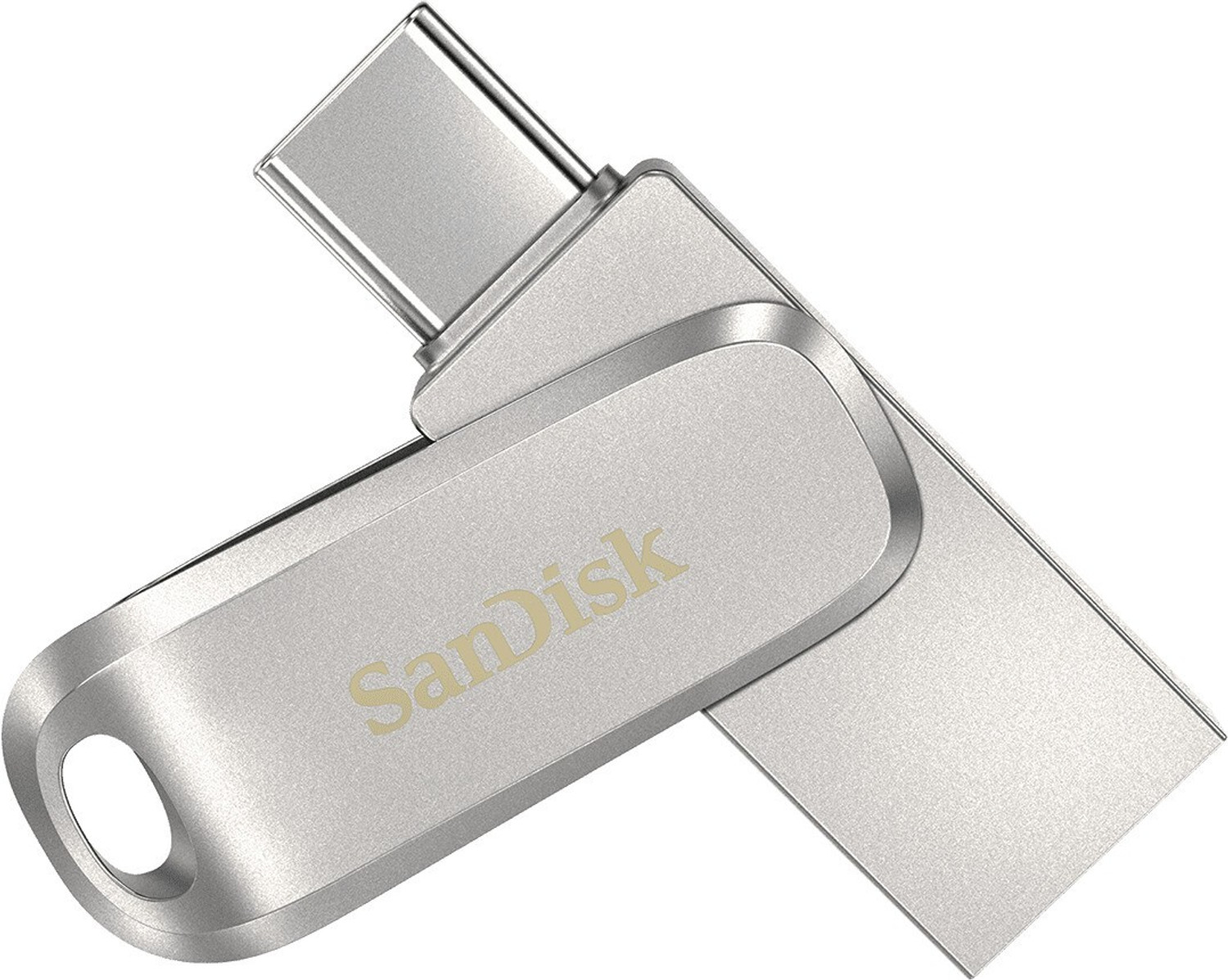 Image of Getmor computer and mobile storage type-C and usb type-A 2 TB OTG Drive Compatible with Desktop Computer, Laptop, Mobile, Television, Audio Player USB 3.0 Metal Case (Silver, Type C)