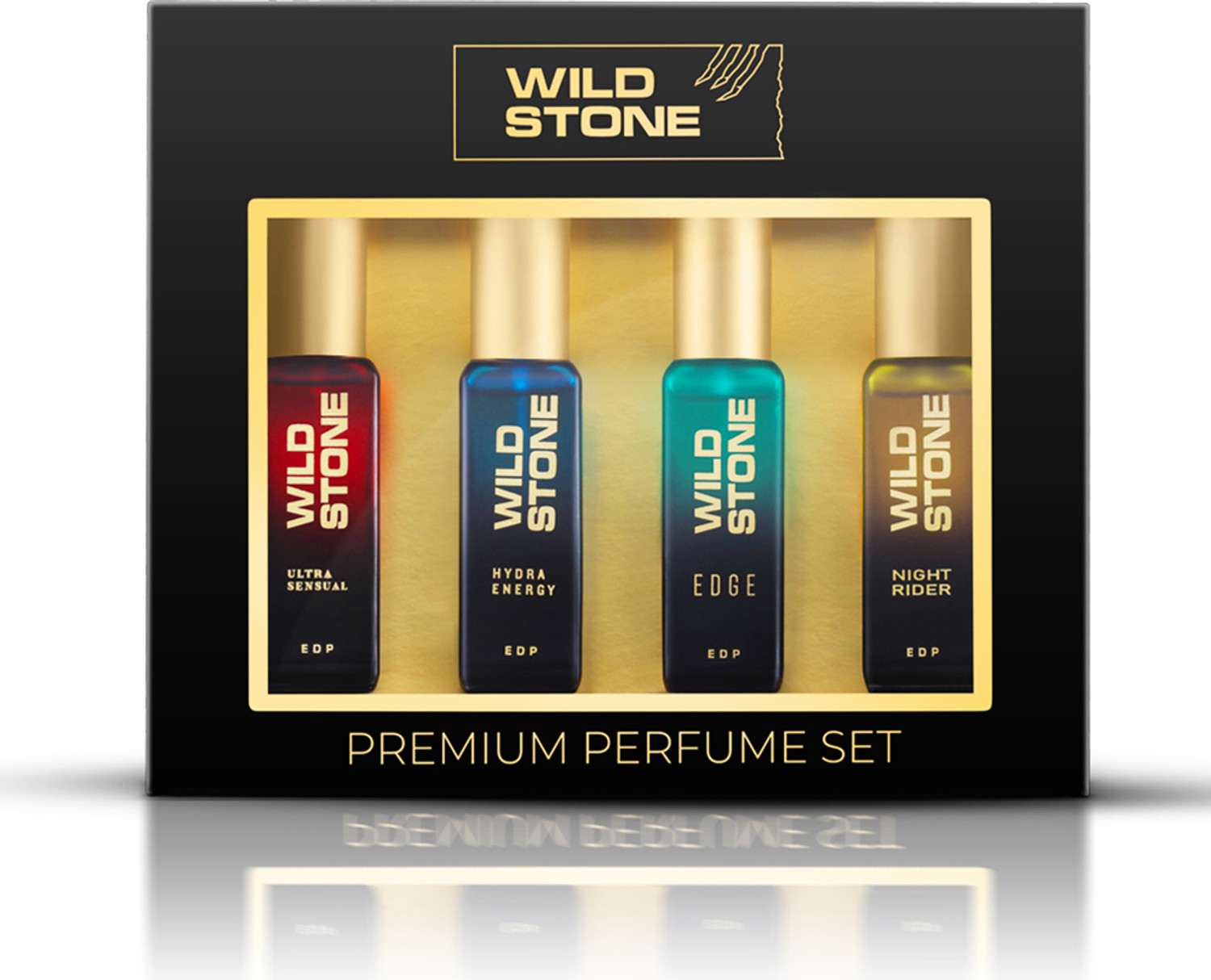 Wild Stone Luxury Perfume Gift Set for Men | 20ml x 4 Long Lasting & Premium Fragrance | Eau de Parfum - 80 ml