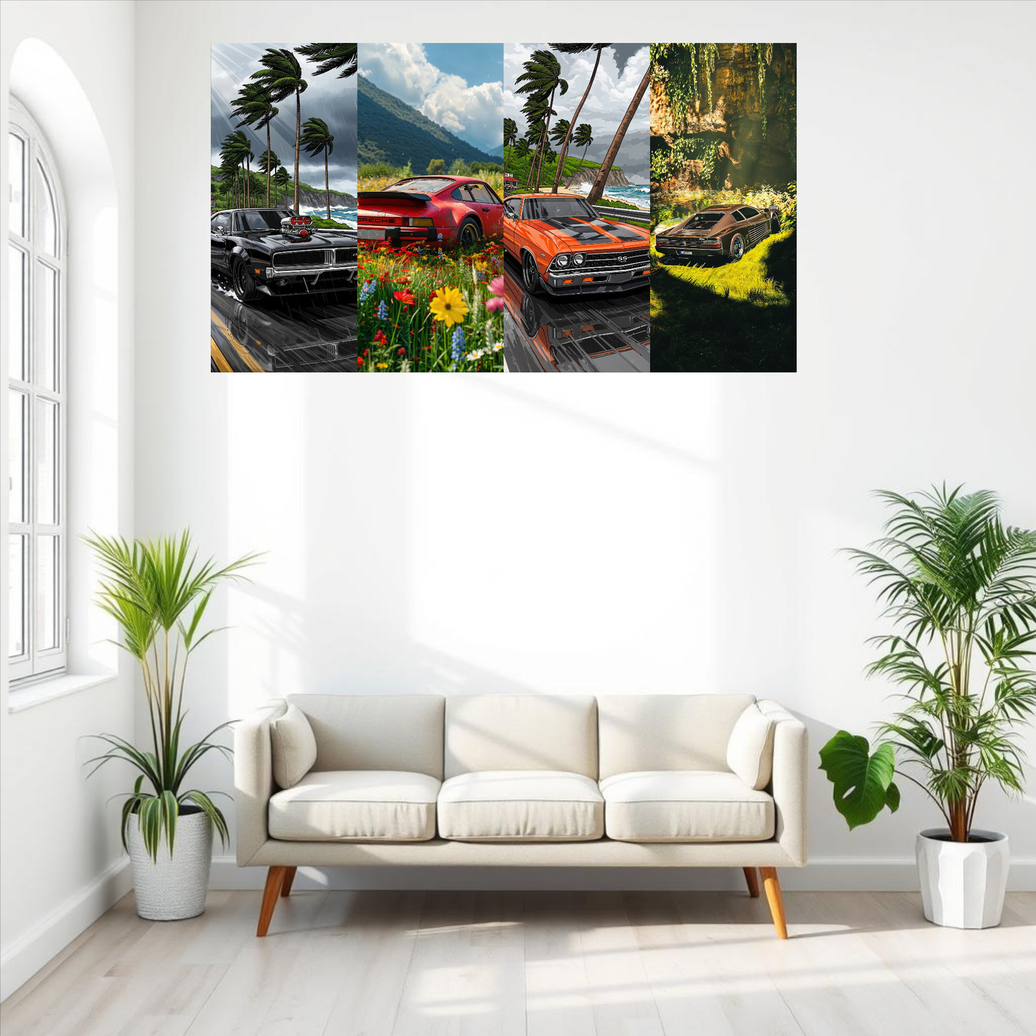 Image of WallBiirds 8 inch Posters for Wall Decoration | Wall Art Self Adhesive Sticker (Pack of 4)
