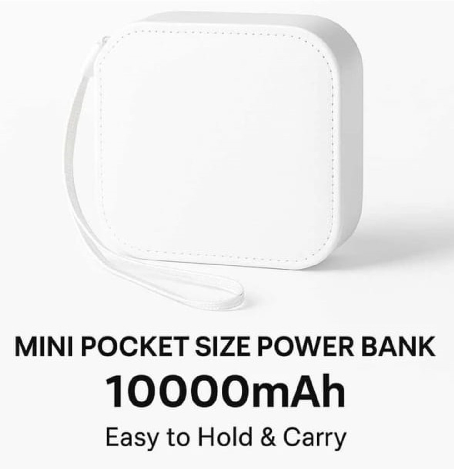 Image of FAHIG 15000 mAh 10 W Compact Pocket Size Power Bank (Blue, Lithium-ion, NA for Earbuds, Mobile, Smartwatch, Smartband, Speaker, Tablet, Trimmer)