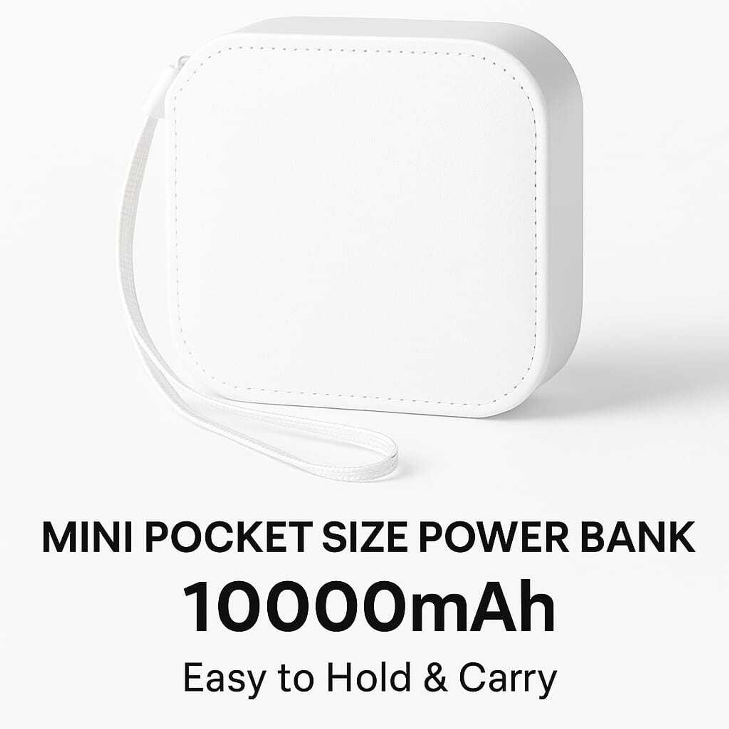 Image of MI8BE 20000 mAh 22.5 W Compact Pocket Size Power Bank (White, Lithium Polymer, Quick Charge 4.0, Power Delivery 3.0, Fast Charging for Mobile, Earbuds, Smartwatch, Smartband, Speaker)