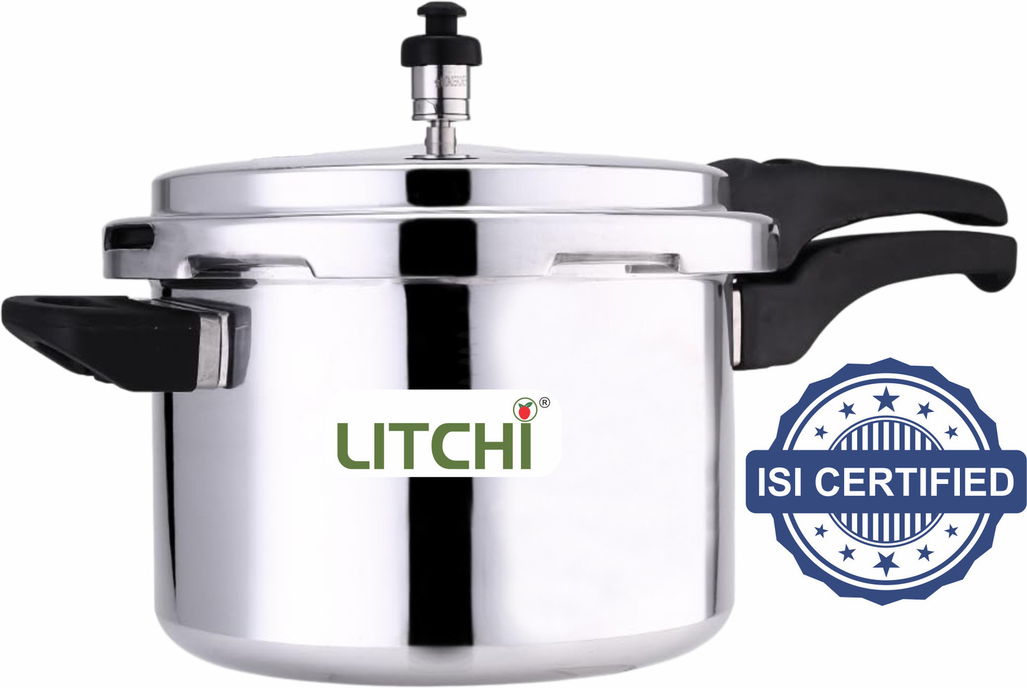 Image of Lakshmi Pressure cooker Tall, Induction Cooker, Outer Lid Pressure Cooker 1 L Induction Bottom Pressure Cooker (Aluminium)