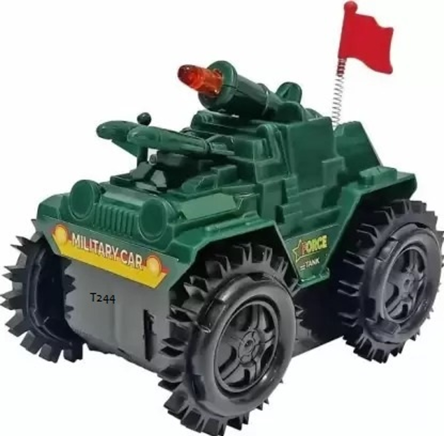 Image of RAMSHREE Premium 1:32 Green Metal Die-Cast Racing Car Toy with Openable Doors (Green)