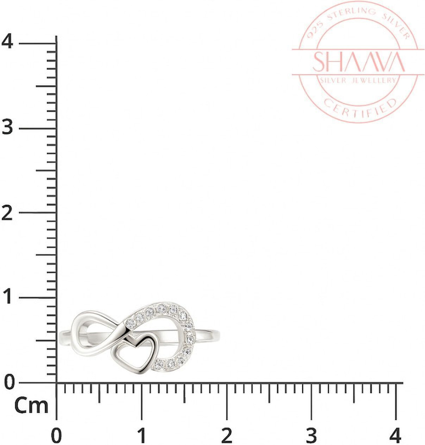 Image of SHAAVA Rhodium Plated Pure Silver Ring