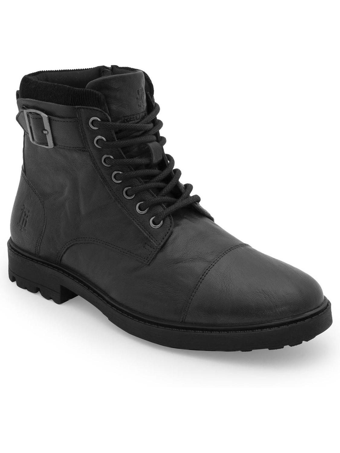 Biker High Top Boots For Men (Black , 9)
