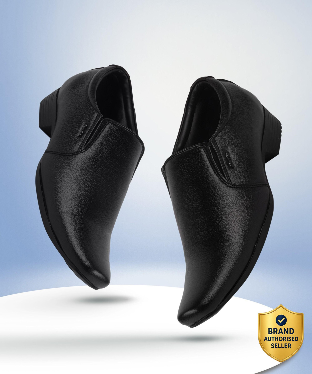 Office Formal Shoes Slip On For Men  (Black)