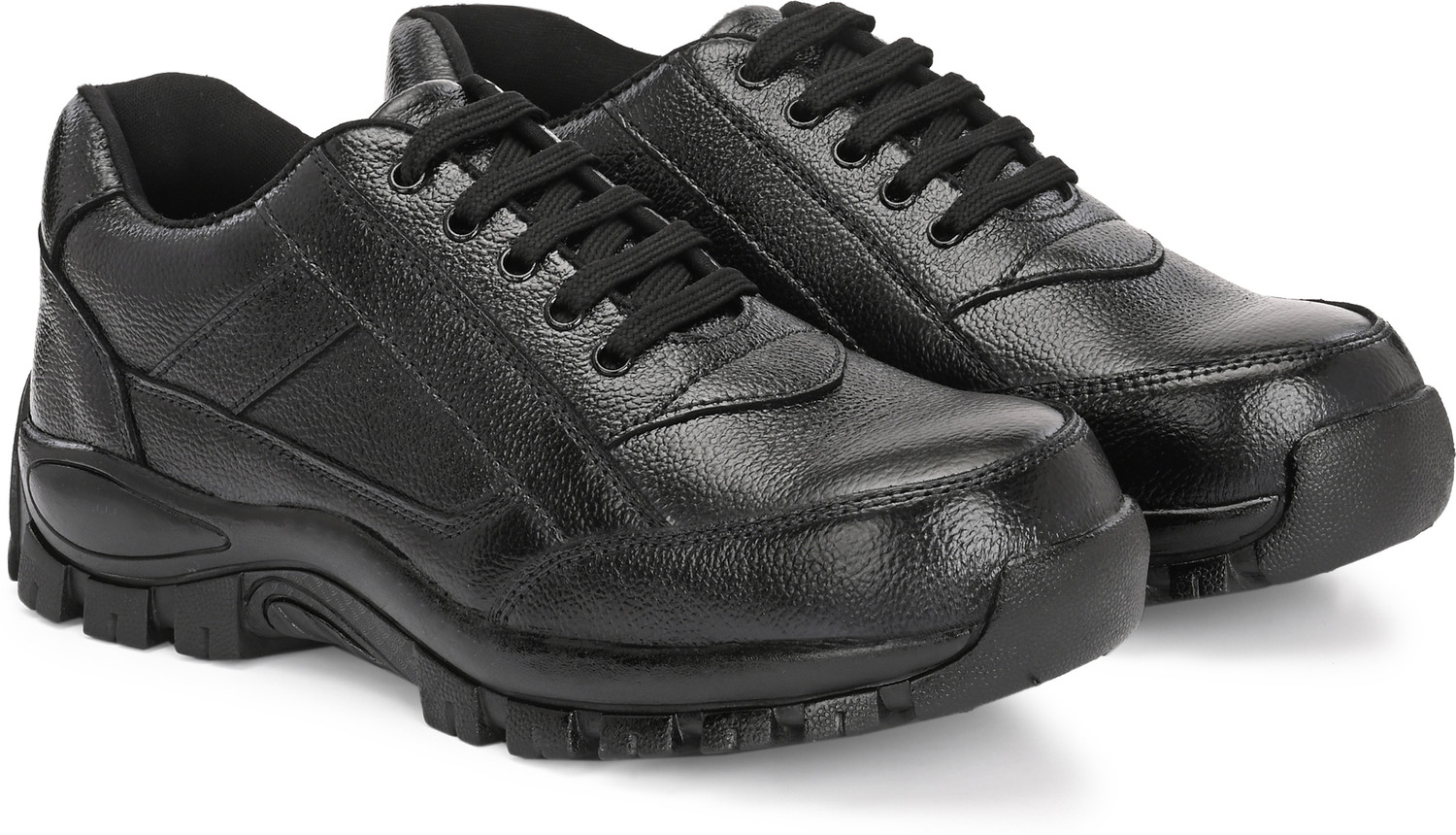 Image of WALKMORA Leather Shoes,Anti-Slip,Oil & Puncture Resistant,Boots for Construction &Factory Sneakers For Men (Black , 10)