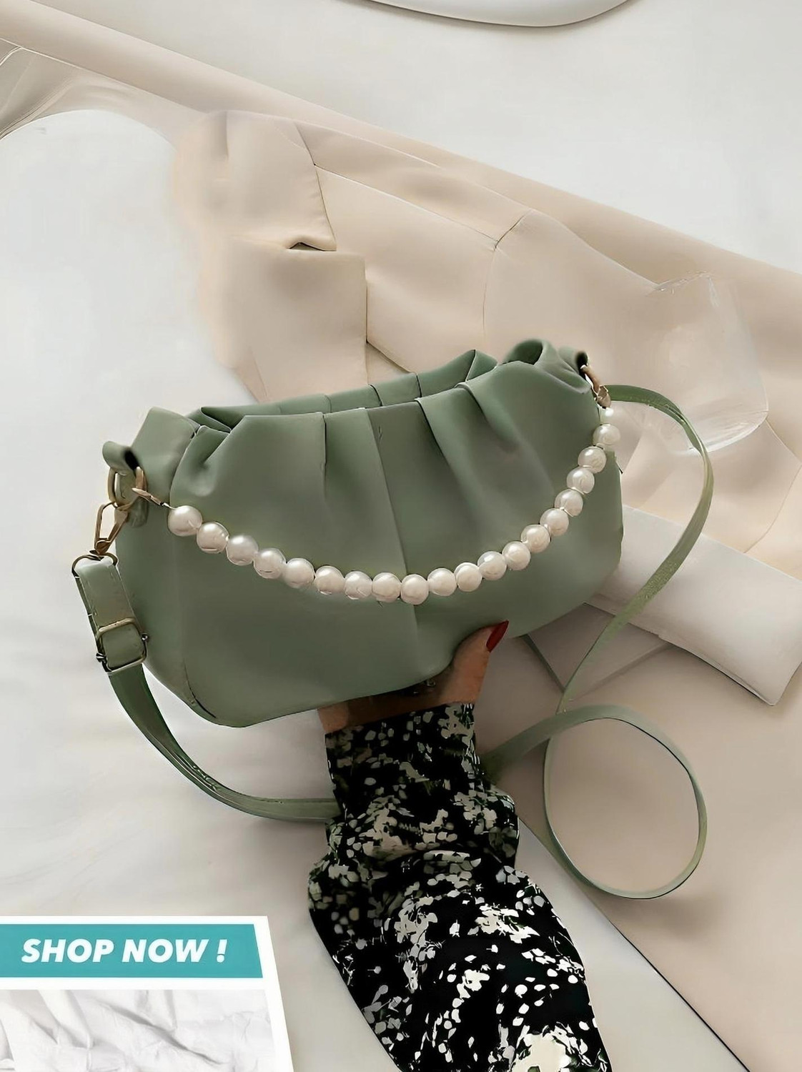 Image of SYL Black Women Clutch - Mini Black Sling Bag Saint Laurent envelope crossbody