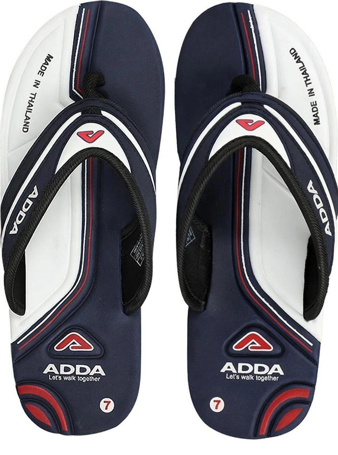 Flip Flops  (White, Blue 6)