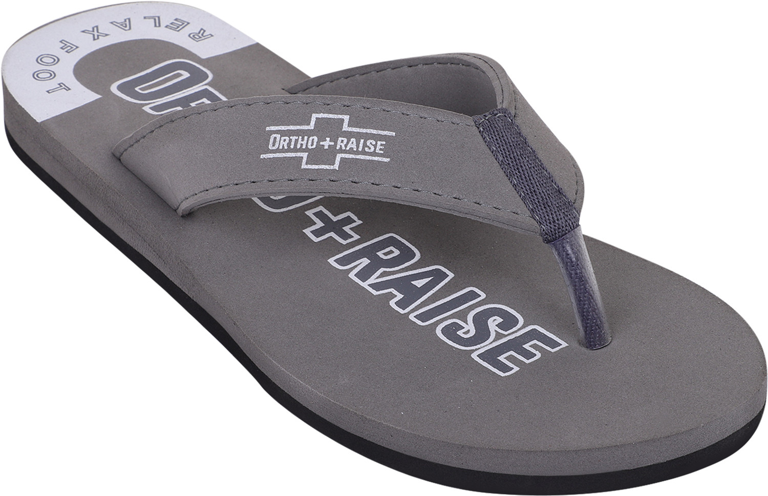 Image of ORTHORAISE Men Flip Flops (Grey , 8)