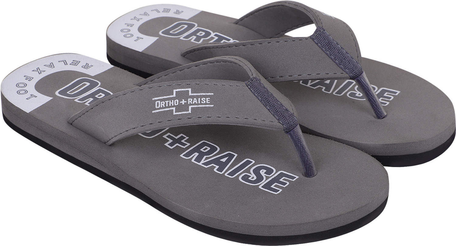 Image of ORTHORAISE Men Flip Flops (Grey , 8)