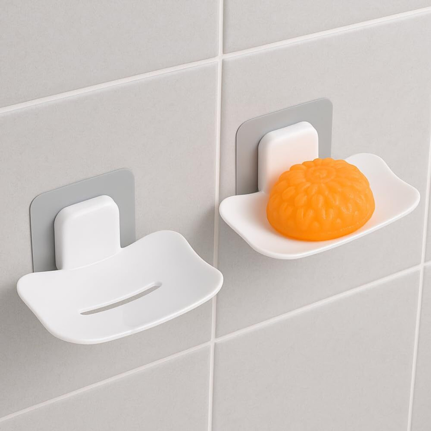 Kroywen Self-Adhesive Soap Holder – Wall‑Mounted Bathroom Case