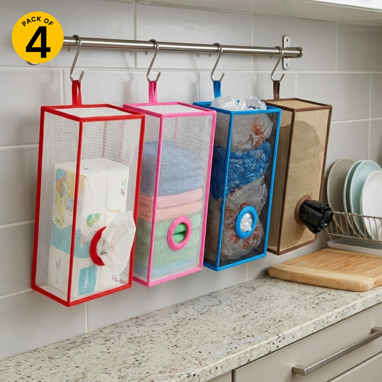 Image of FUTABA Pullout Organizers (White, Plastic)