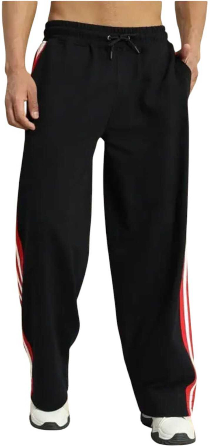 Image of Wanchha Fashion Men Solid, Striped Grey Track Pants