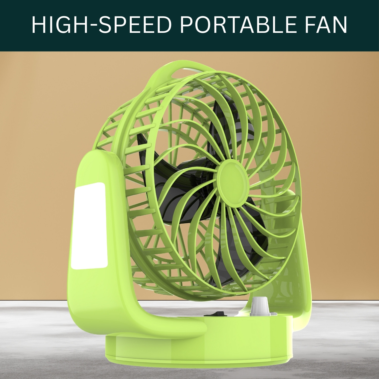 Image of DIGITRENDS Portable table Fan,Powerful desk Fan 1200 mah for kitchen indoor and outdoor table fan display Rechargeable Fan (White)