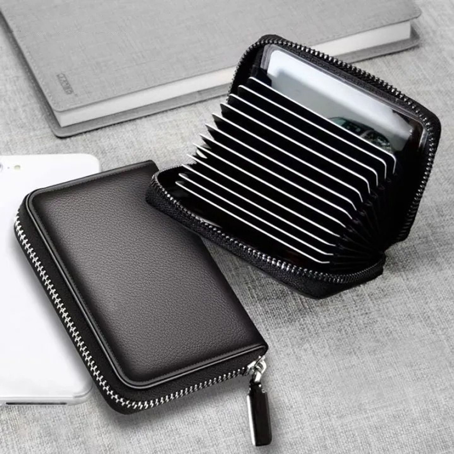 Image of KILLER Men Casual, Formal Brown Artificial Leather RFID Card Holder (11 Card Slots)