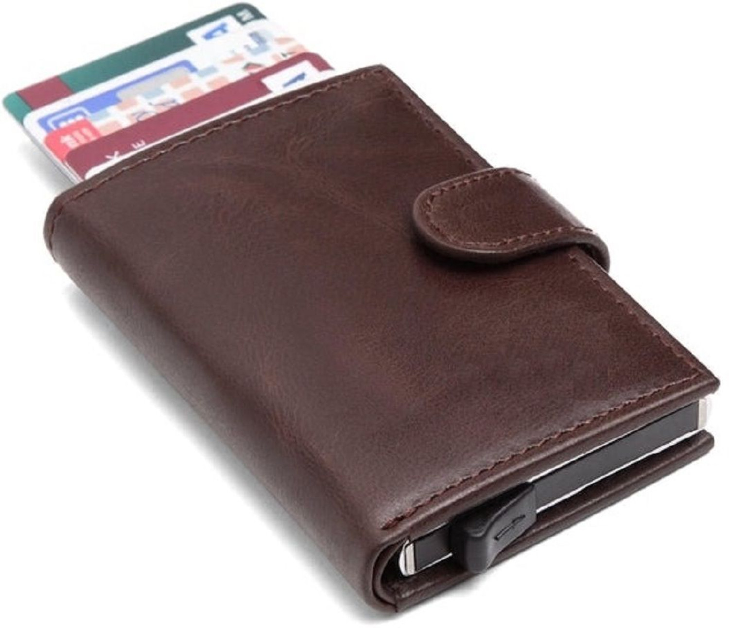 Image of KILLER Men Casual, Formal Brown Artificial Leather RFID Card Holder (11 Card Slots)