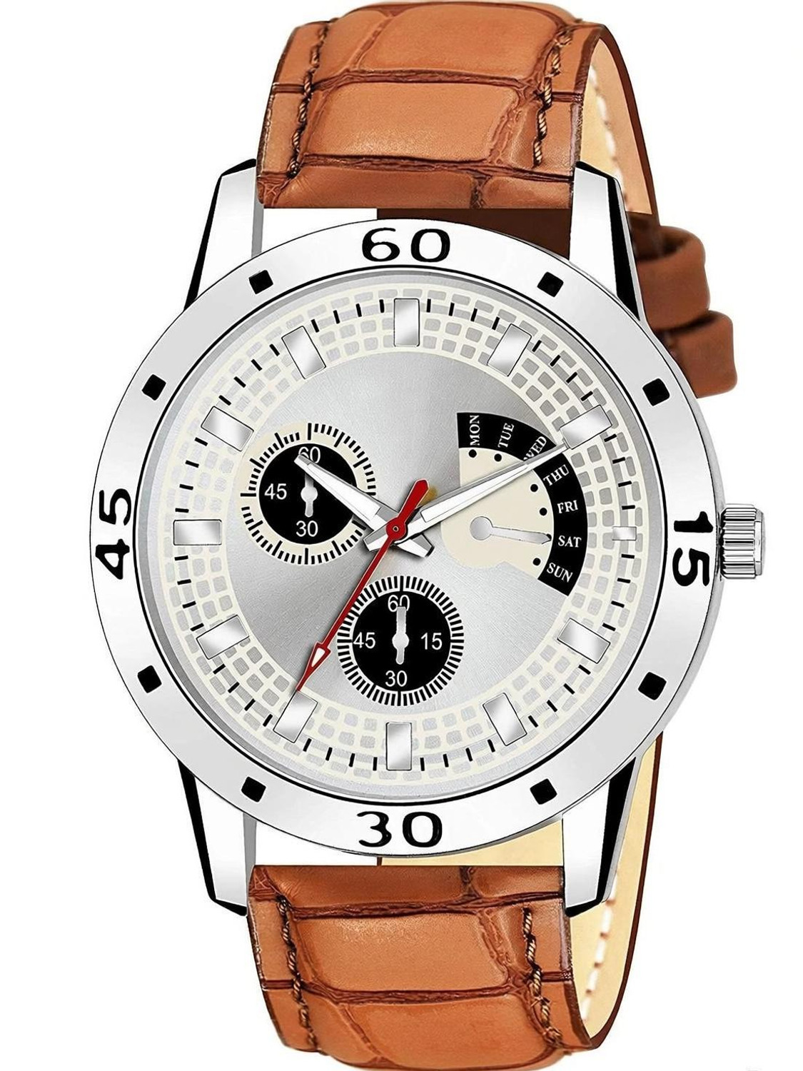 Image of Bolun Analog Watch - For Men Blue Sports Design Leather Belt Analog Watch