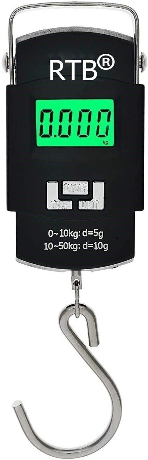 texla 50 Kg Digital LCD Display Pocket Portable Hanging Kitchen Weight