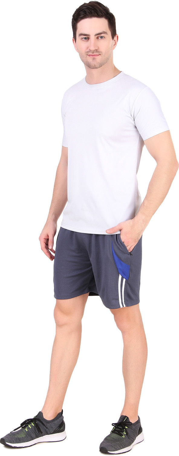 Image of M.R.D. Solid Men & Women Grey Sports Shorts