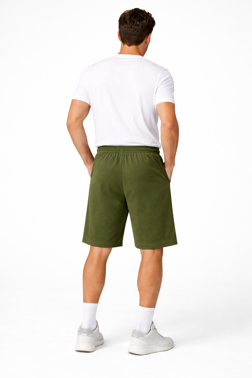 Image of Avesgarments Solid Men Green Casual Shorts