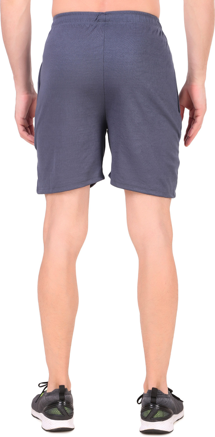 Image of M.R.D. Solid Men & Women Grey Sports Shorts