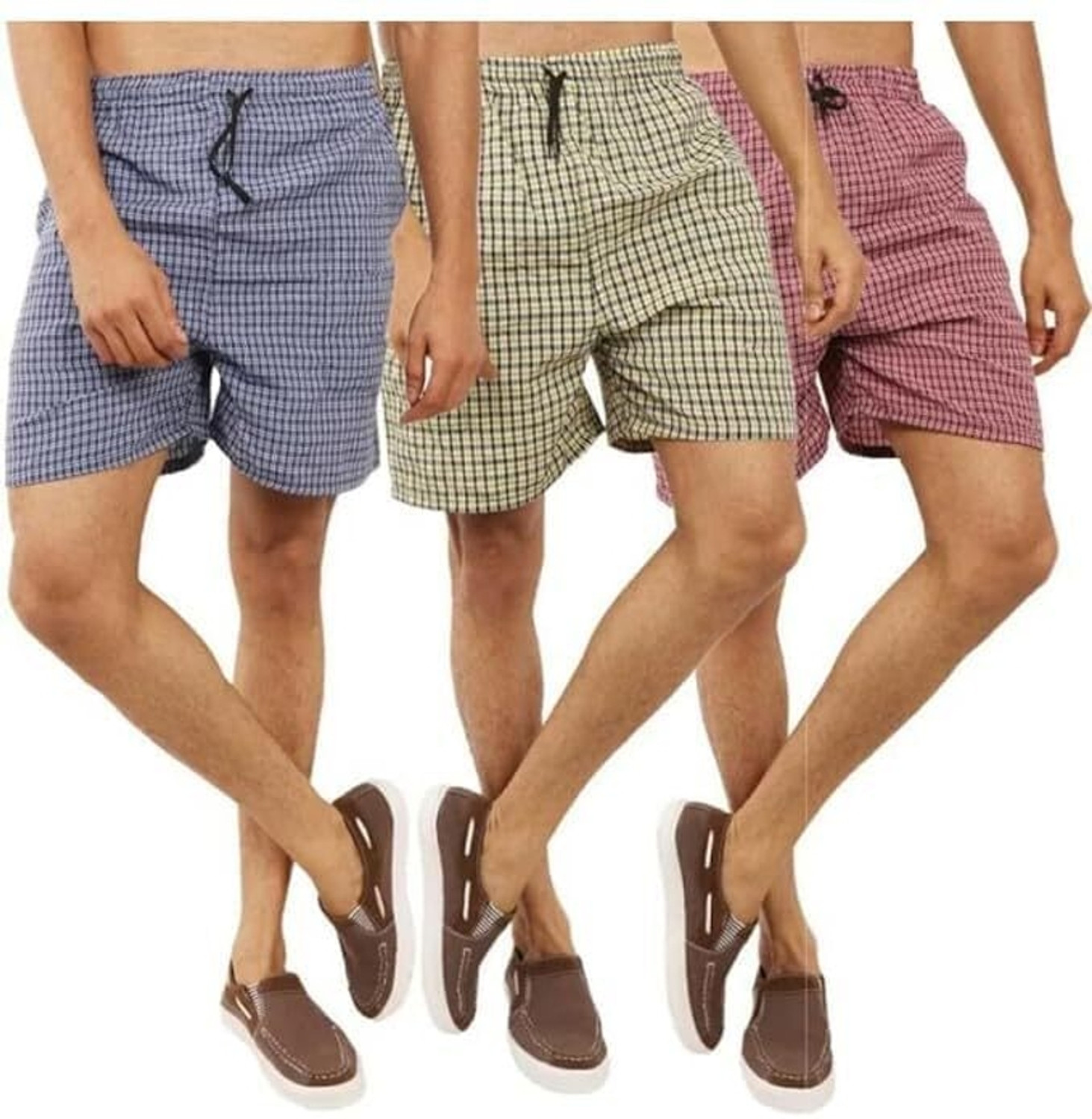 Image of Avesgarments Solid Men Green Casual Shorts