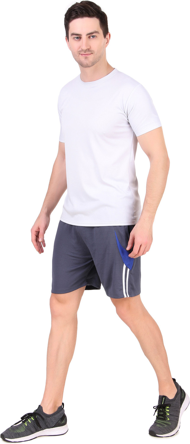 Image of M.R.D. Solid Men & Women Grey Sports Shorts