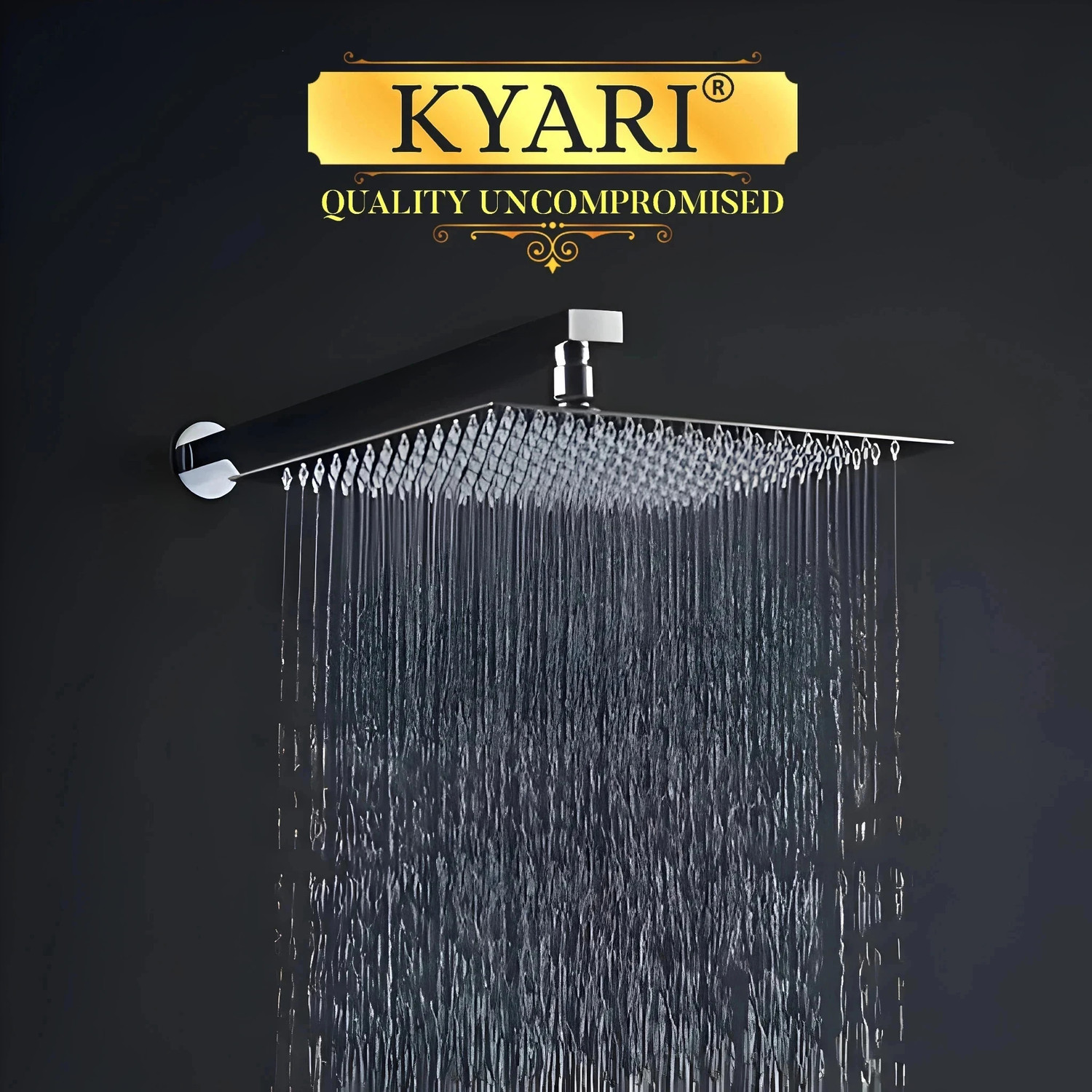Kyari Premium 8x8 Ultra Slim Shower Set with Heavy Arm – ₹381