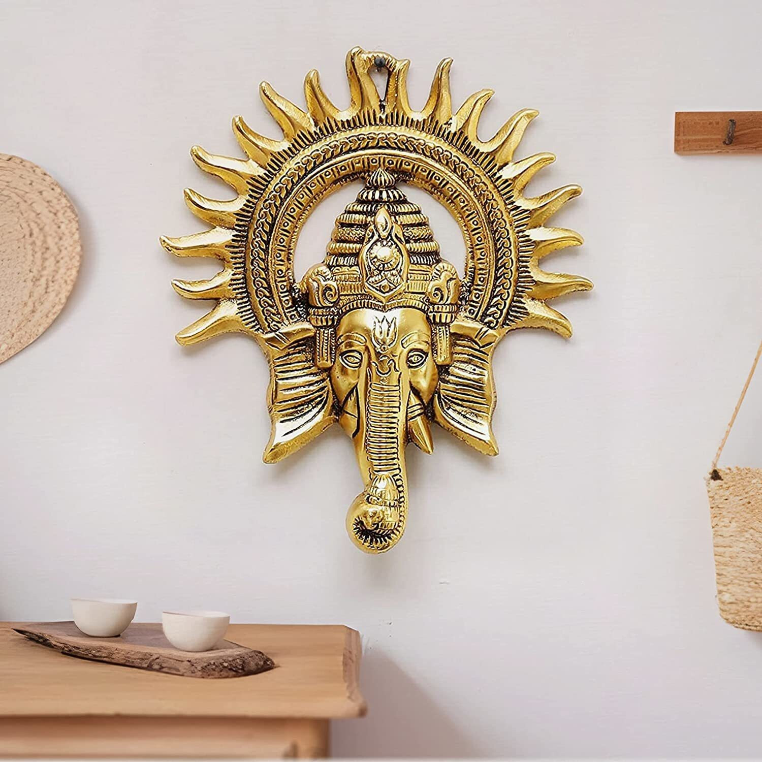 Chhariya Crafts Wall Hanging Kiran Ganesh Decorative Showpiece - 23 cm