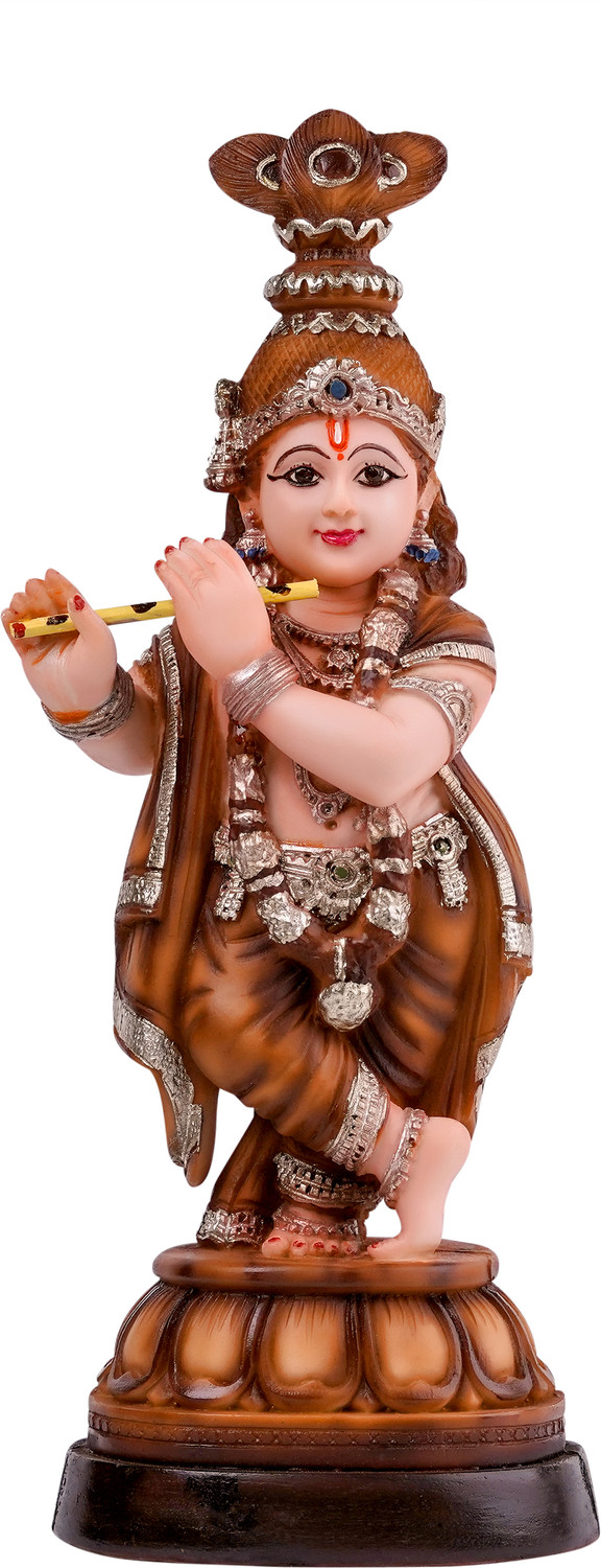 Image of MCrafts kamal buddha beej color 15 inch for home office decor indoor water fountain Decorative Showpiece - 43 cm (Resin, Beige)