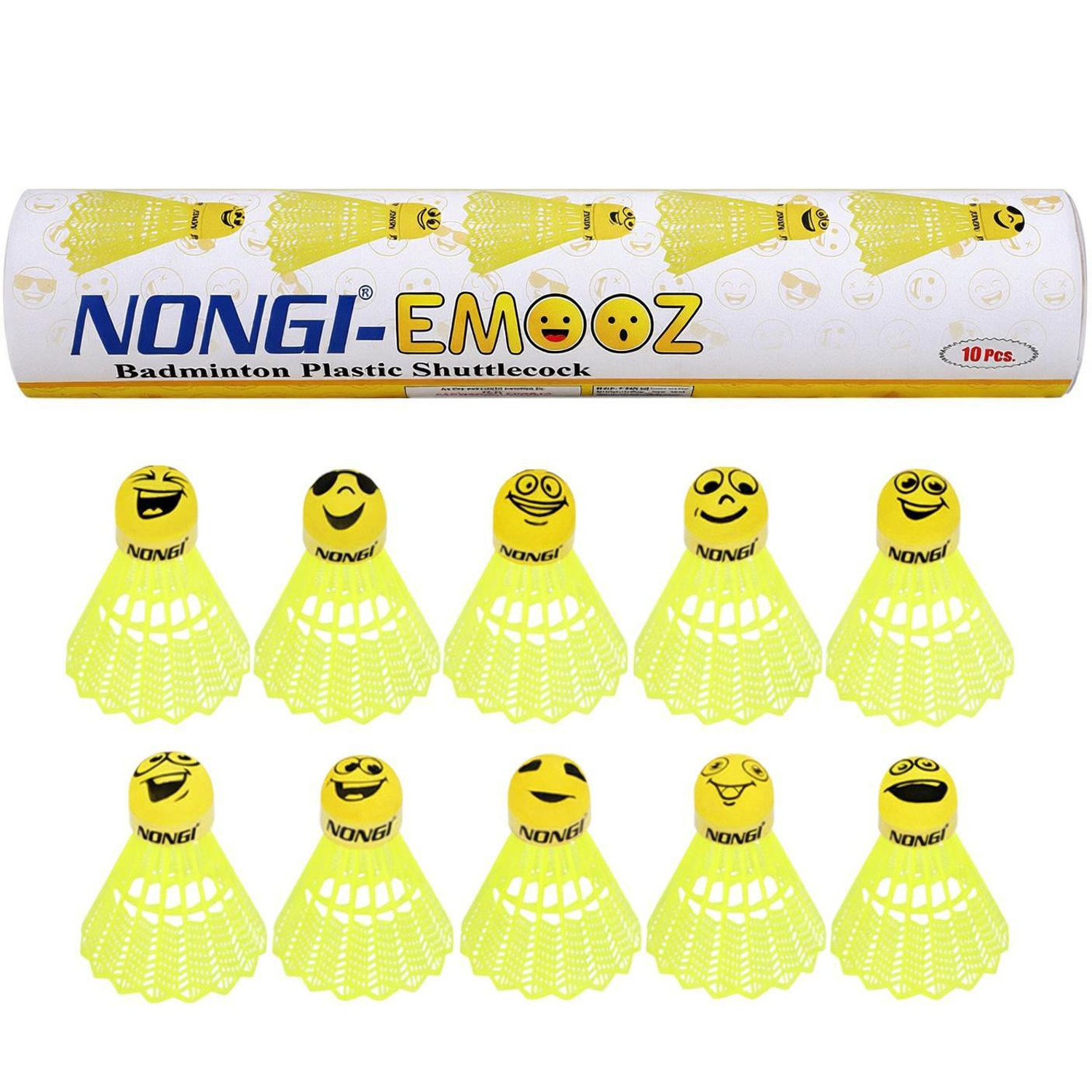 Image of Nongi 400 Colored Feather Shuttle - Multicolor (Medium, 77, Pack of 10)