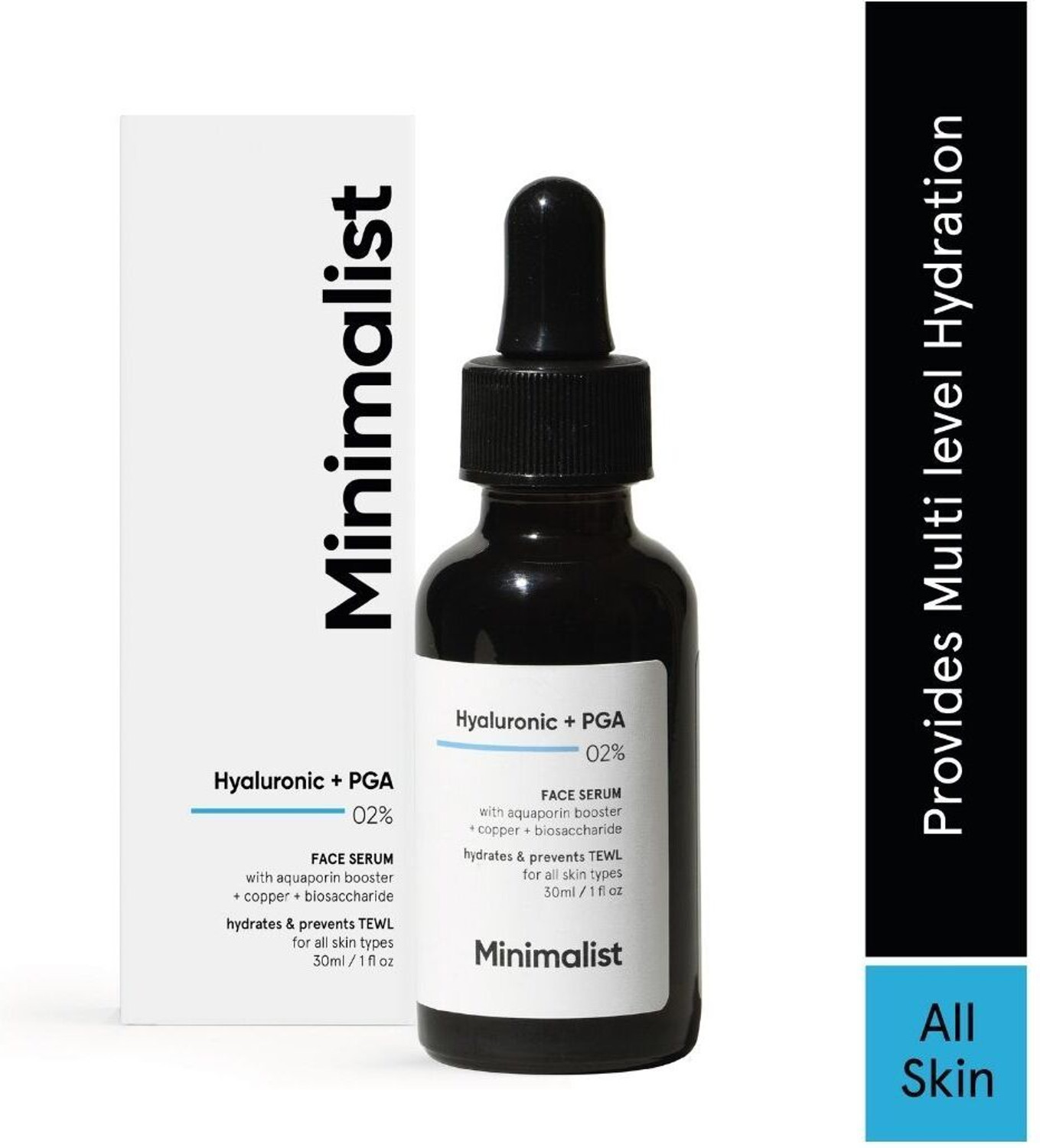 Minimalist 2% Hyaluronic Acid Serum for Face - Serum For Glowing Skin 
