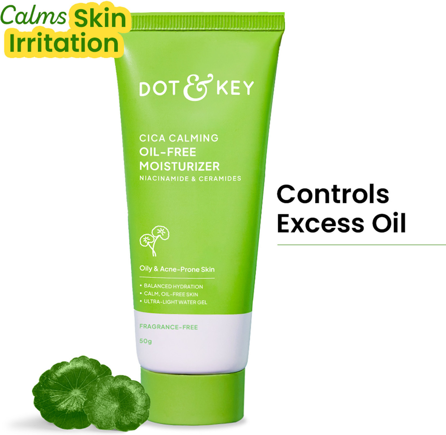 Dot & Key CICA + 5% Niacinamide Oil-Free Moisturizer for Dark Spot,Oily, Acne Prone Skin