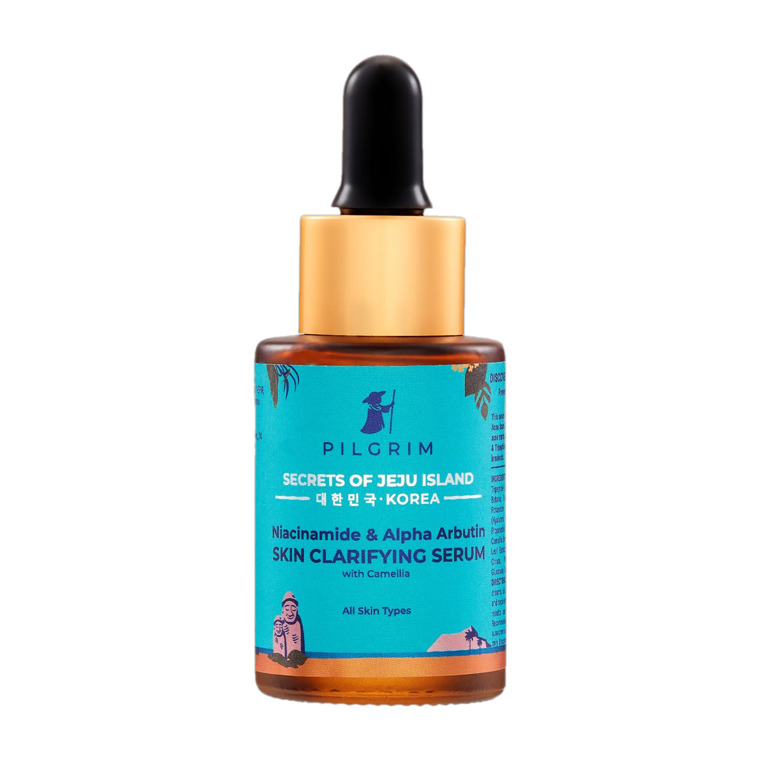Pilgrim Niacinamide 5% + Alpha Arbutin 1% Skin Clarifying Serum for Dark Spots, Acne Marks & Pits | Glowing Skin | All Skin Type| For Men & Women | Dermatologically Tested | Made in India