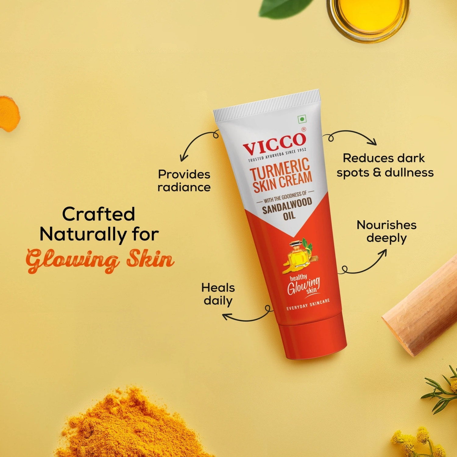 Image of VICCO Turmeric Skin Cream (70 ml)