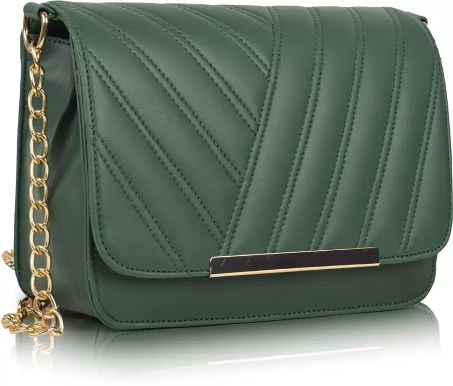 Image of SYL Black Women Clutch - Mini Black Sling Bag Saint Laurent envelope crossbody