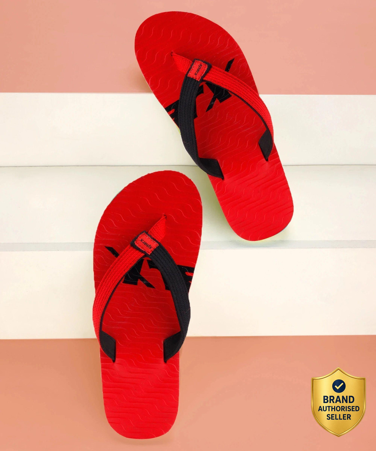 SFG-204 Flip Flops  (Red, Black 9)