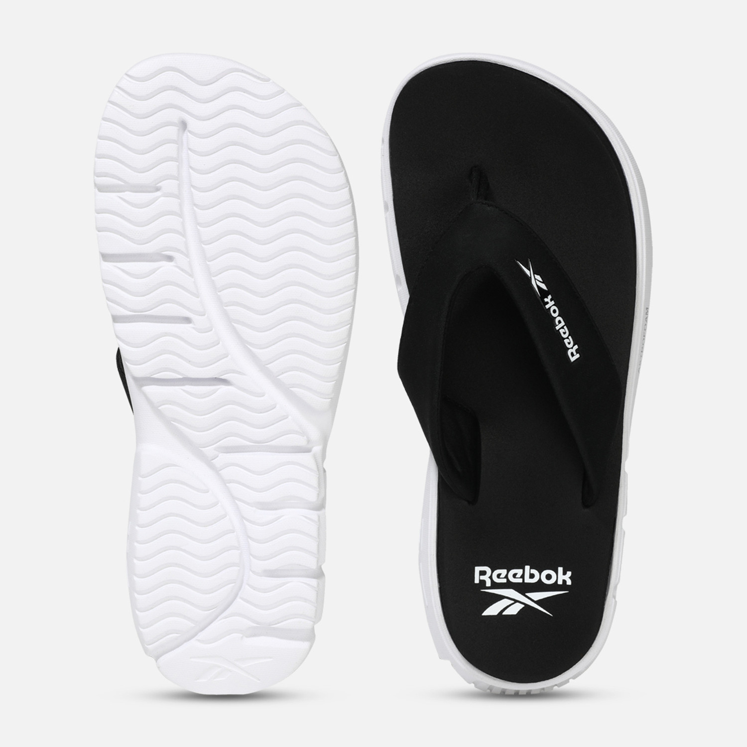 Reebok hotsell slippers black