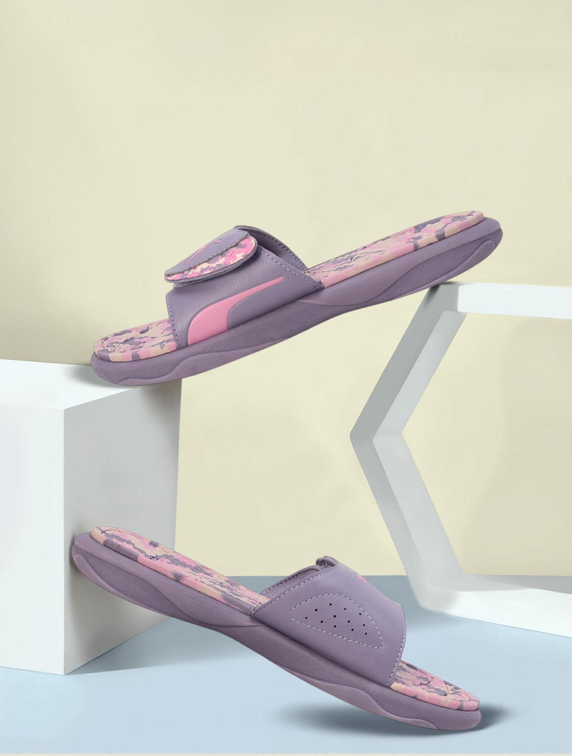 Image of PUMA Royalcat Comfort Softride Daze Wns Women Slides (Pink , 3)