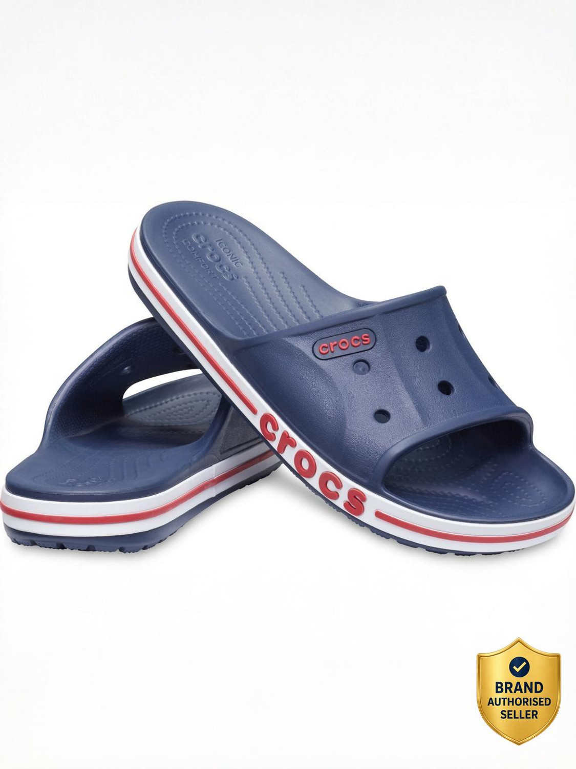 Image of CROCS LiteRide Unisex Flip Flops (Black, Grey , 12 UK /India)