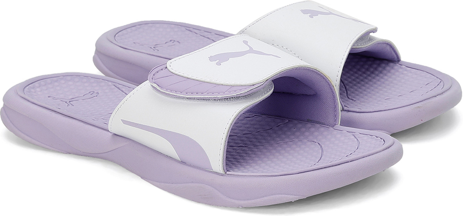 Puma shop purple slides