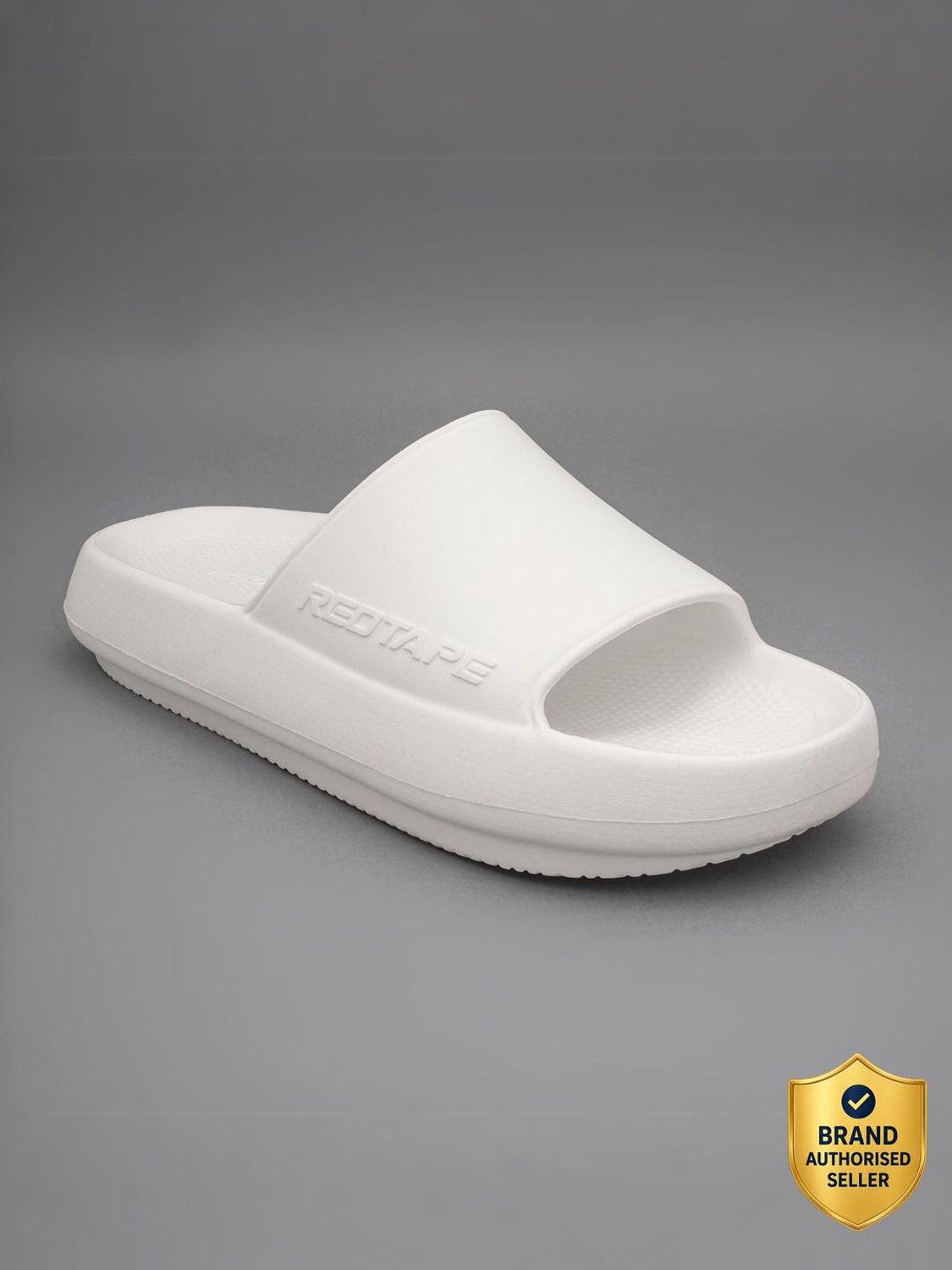 Image of RED TAPE Men Slides (Off White , 7)