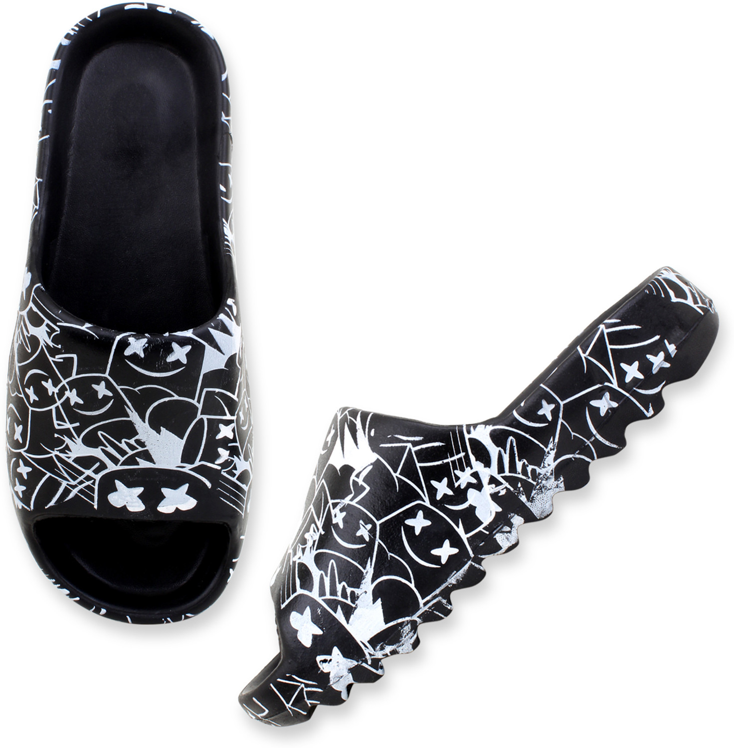 Kapani Fashion Men Slides Black 9 Price History